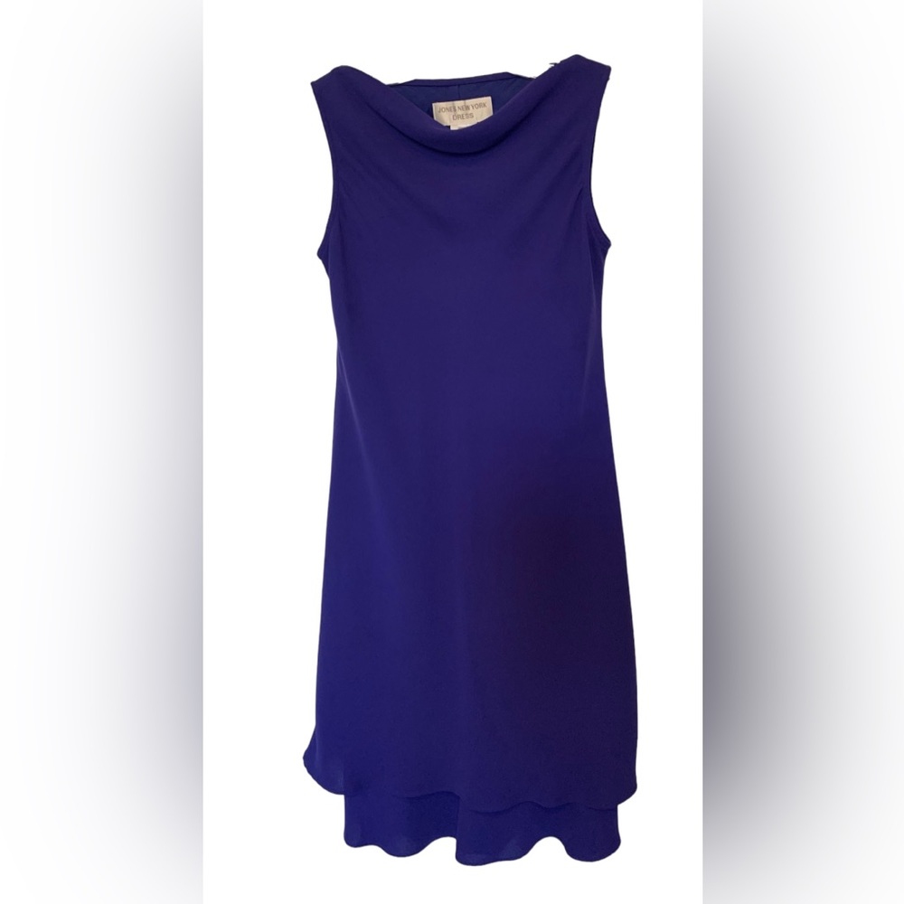 Jones New York Purple Sleeveless Dress Sz 6